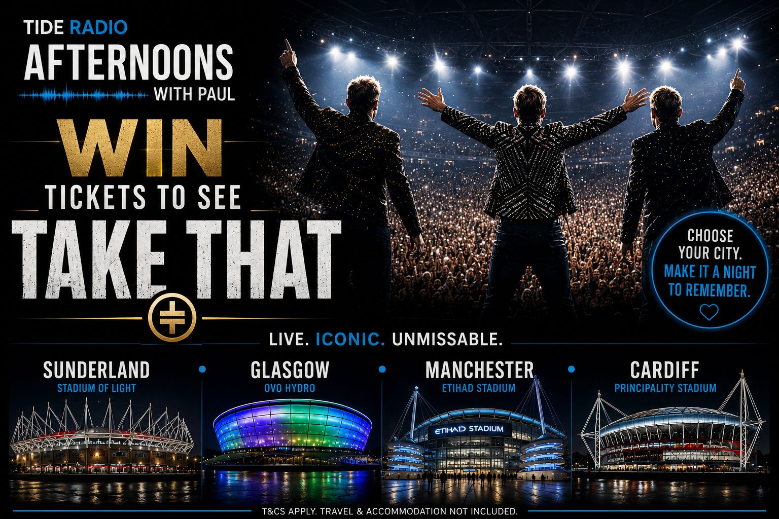 WIN TICKETS TO SEE TAKE THAT LIVE!