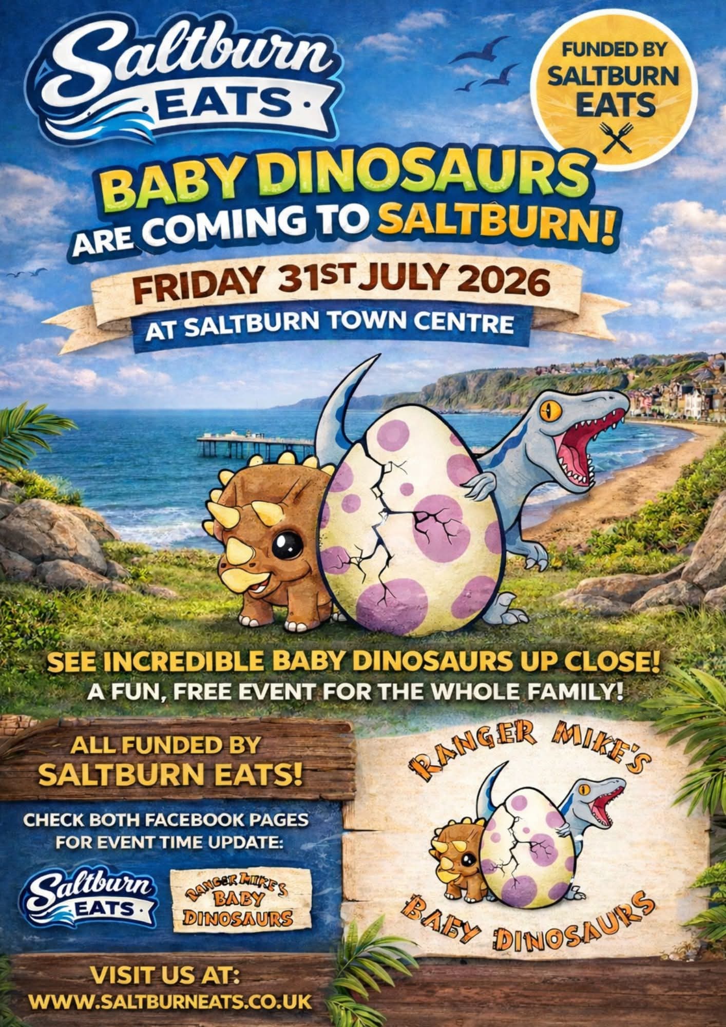 Baby Dinosaurs Coming to Saltburn