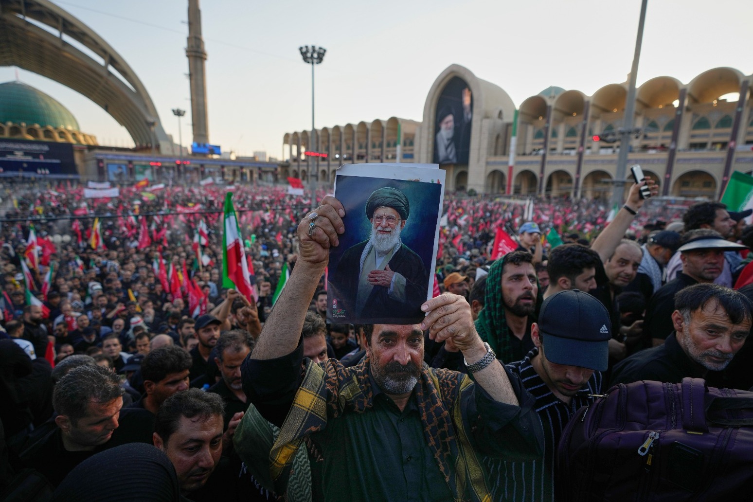 Senior Iranian officials back in public eye at funeral of former leader Khamenei